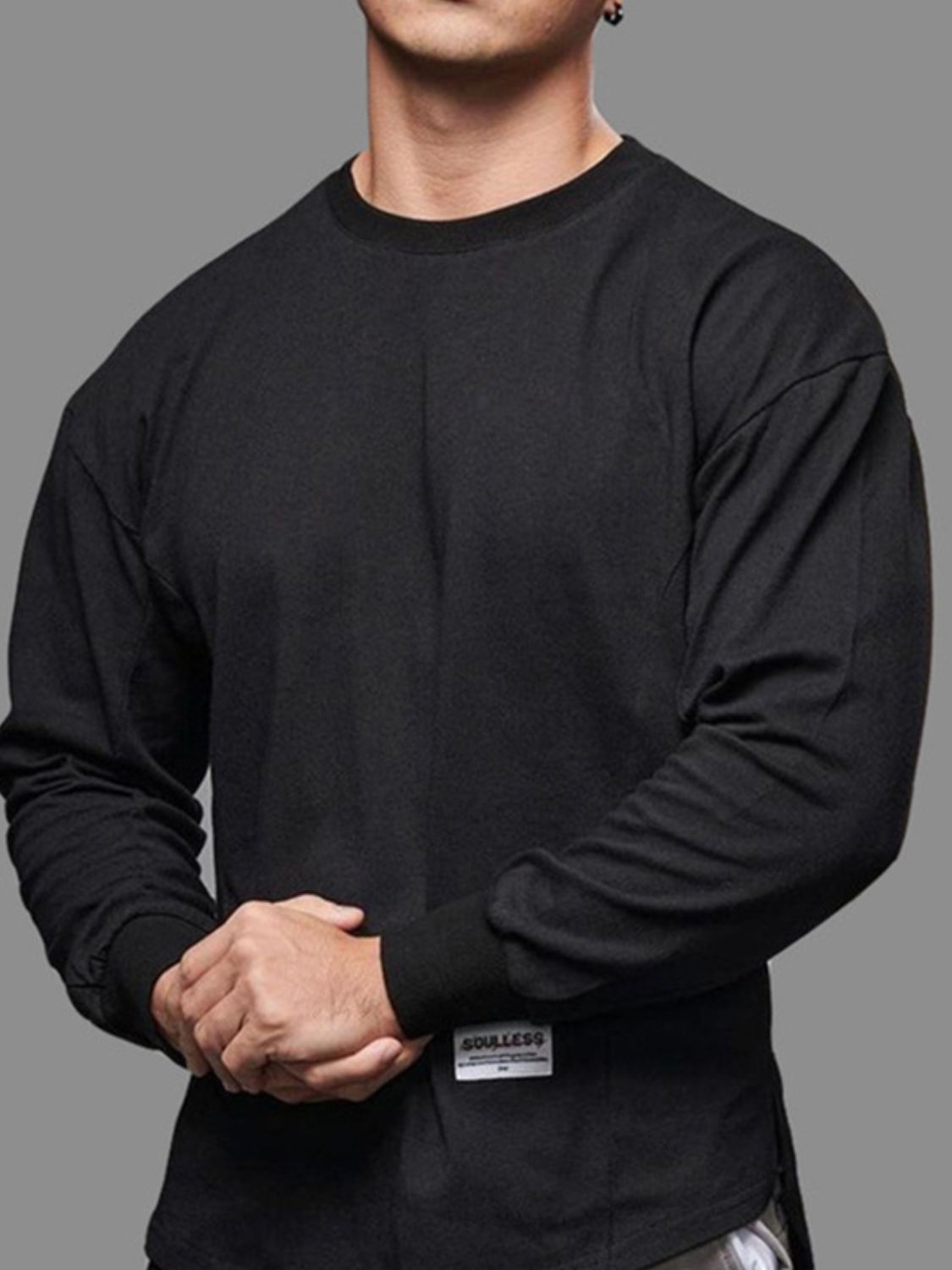 Men's Plus Size Round Neck Drop Shoulder T-Shirt - Ramm Clothing Ink