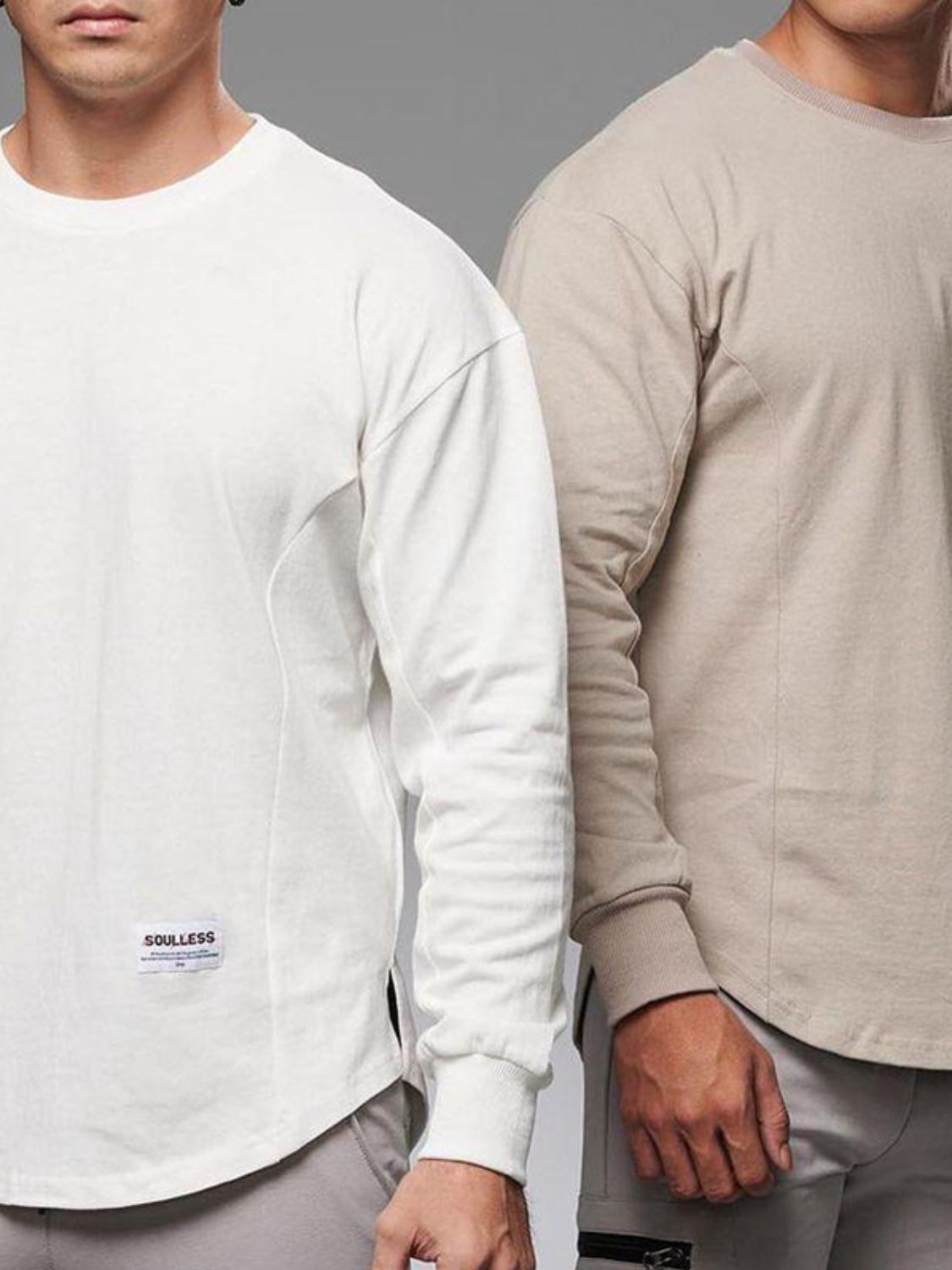 Men's Plus Size Round Neck Drop Shoulder T-Shirt - Ramm Clothing Ink