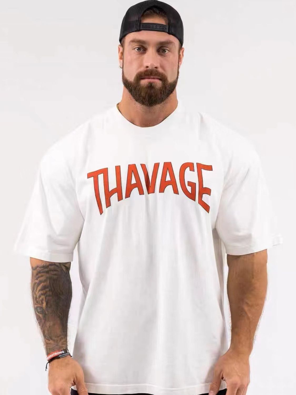 Men's Plus Size Round Neck Half Sleeve T-Shirt - Ramm Clothing Ink