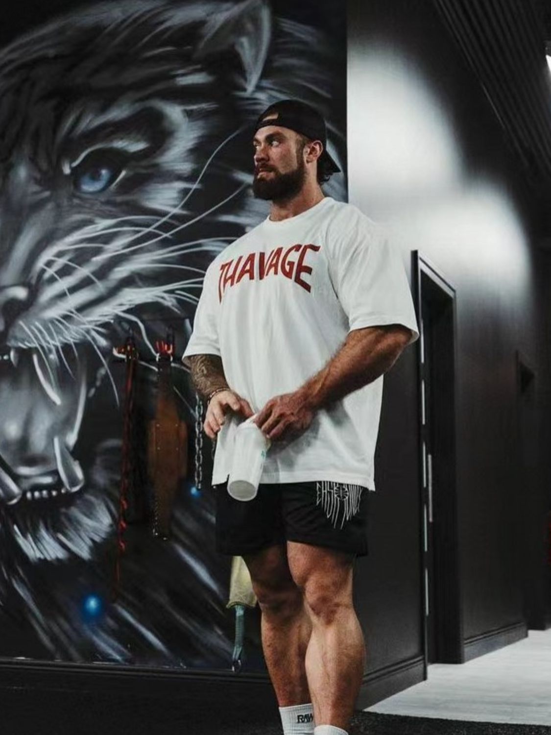 Men's Plus Size Round Neck Half Sleeve T-Shirt - Ramm Clothing Ink