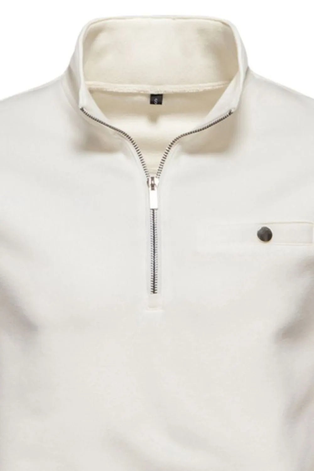 Men's Quarter Zip Long Sleeve Sweatshirt - Ramm Clothing Ink
