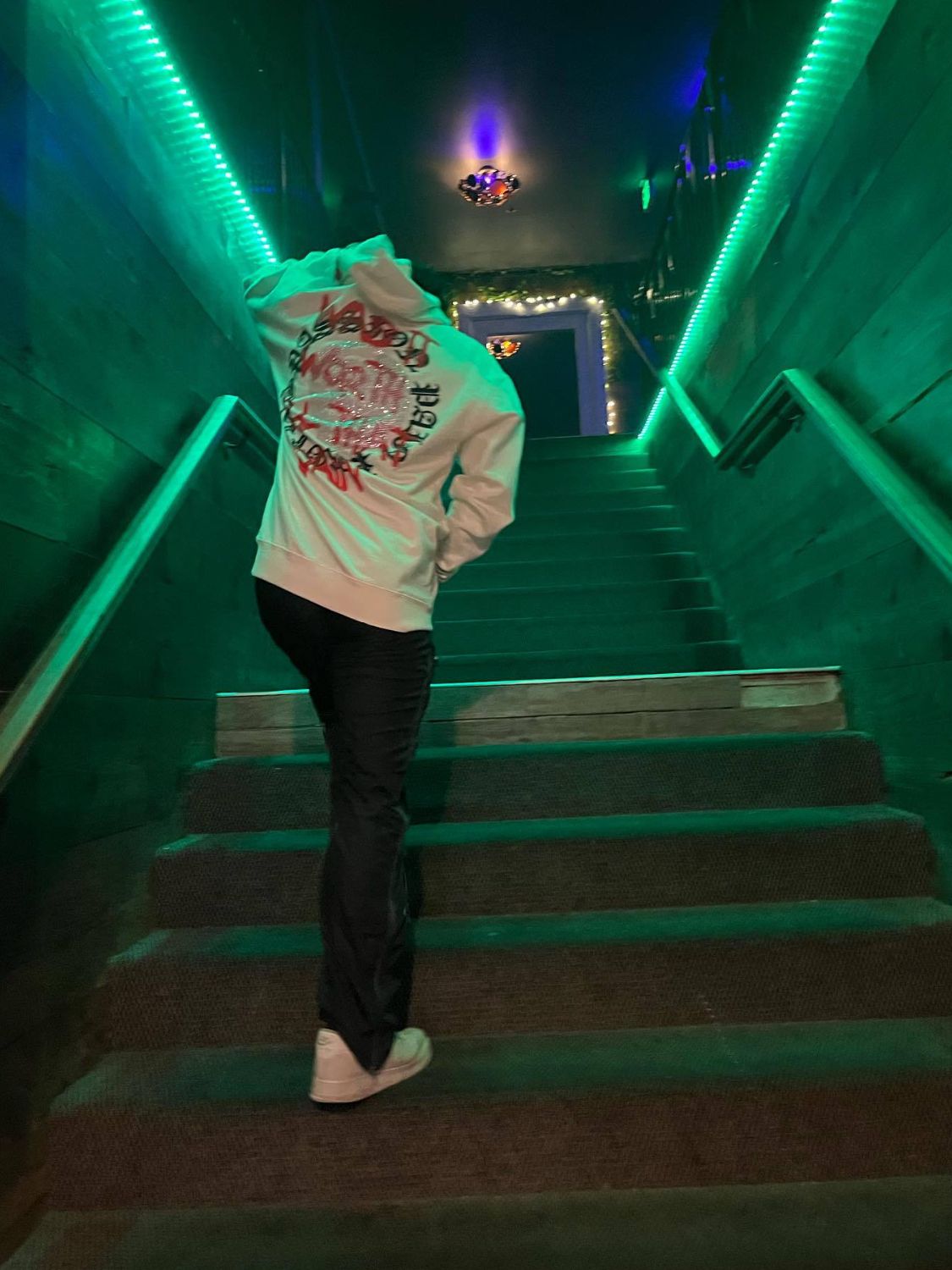 Men's Rhinestone Letter Zip Up Hoodie - Ramm Clothing Ink