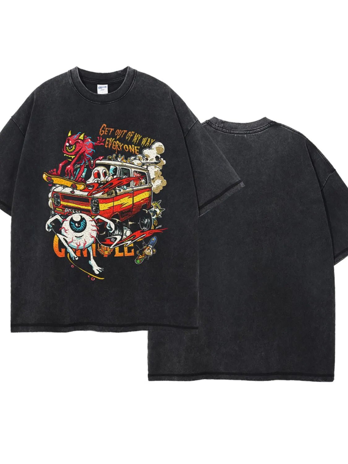 Men's Round Neck Half Sleeve Graphic T-Shirt - Ramm Clothing Ink