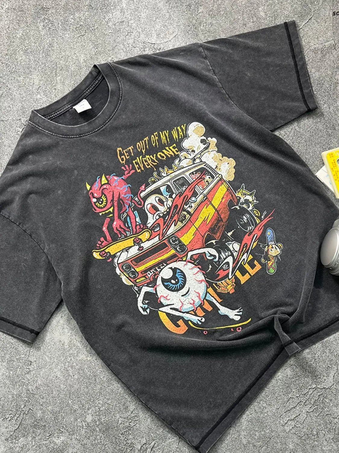 Men's Round Neck Half Sleeve Graphic T-Shirt - Ramm Clothing Ink