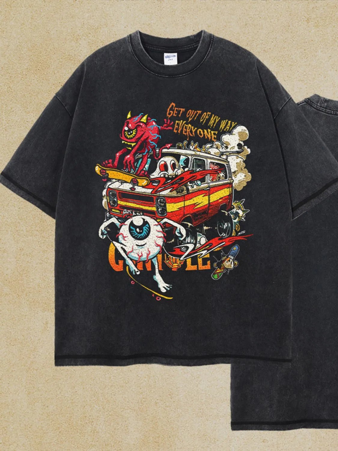 Men's Round Neck Half Sleeve Graphic T-Shirt - Ramm Clothing Ink