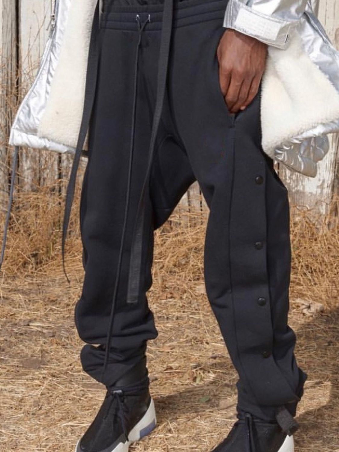 Men's Side Button Pants - Ramm Clothing Ink