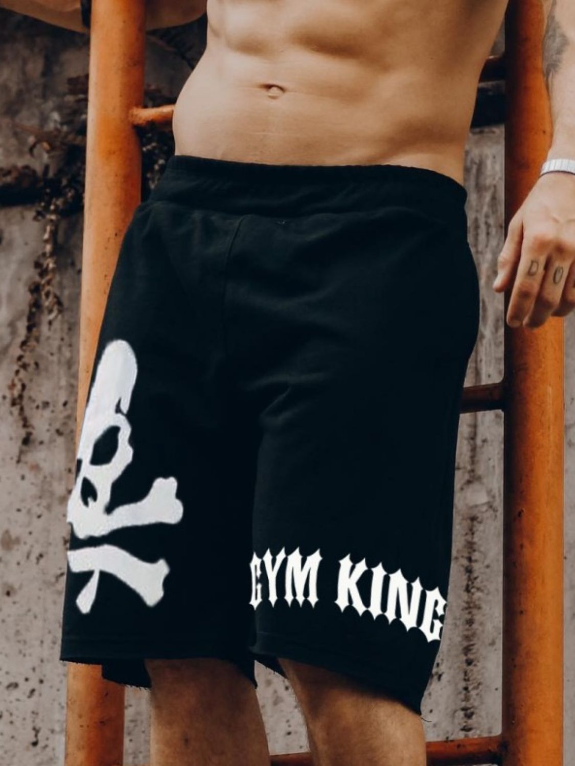 Men's Skull Drawstring Shorts - Ramm Clothing Ink