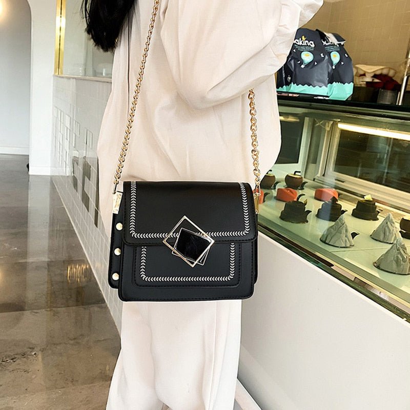 Shoulder Cross Chain Strap Handbag - Ramm Clothing Ink