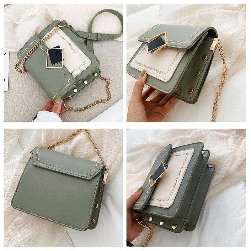 Shoulder Cross Chain Strap Handbag - Ramm Clothing Ink