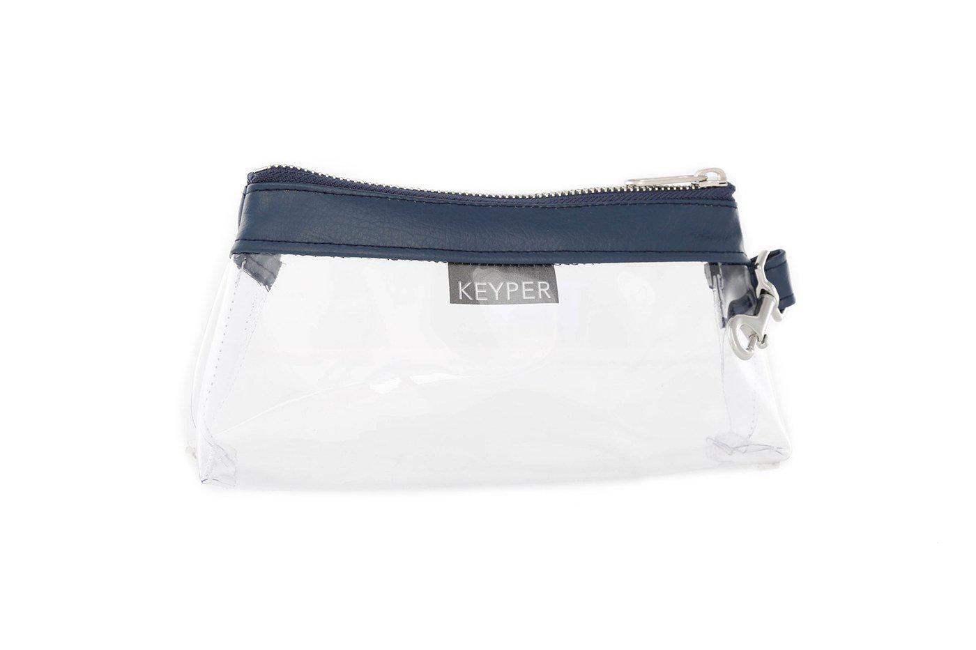 True Navy CLEAR Bag - Vegan Leather Trim - Ramm Clothing Ink
