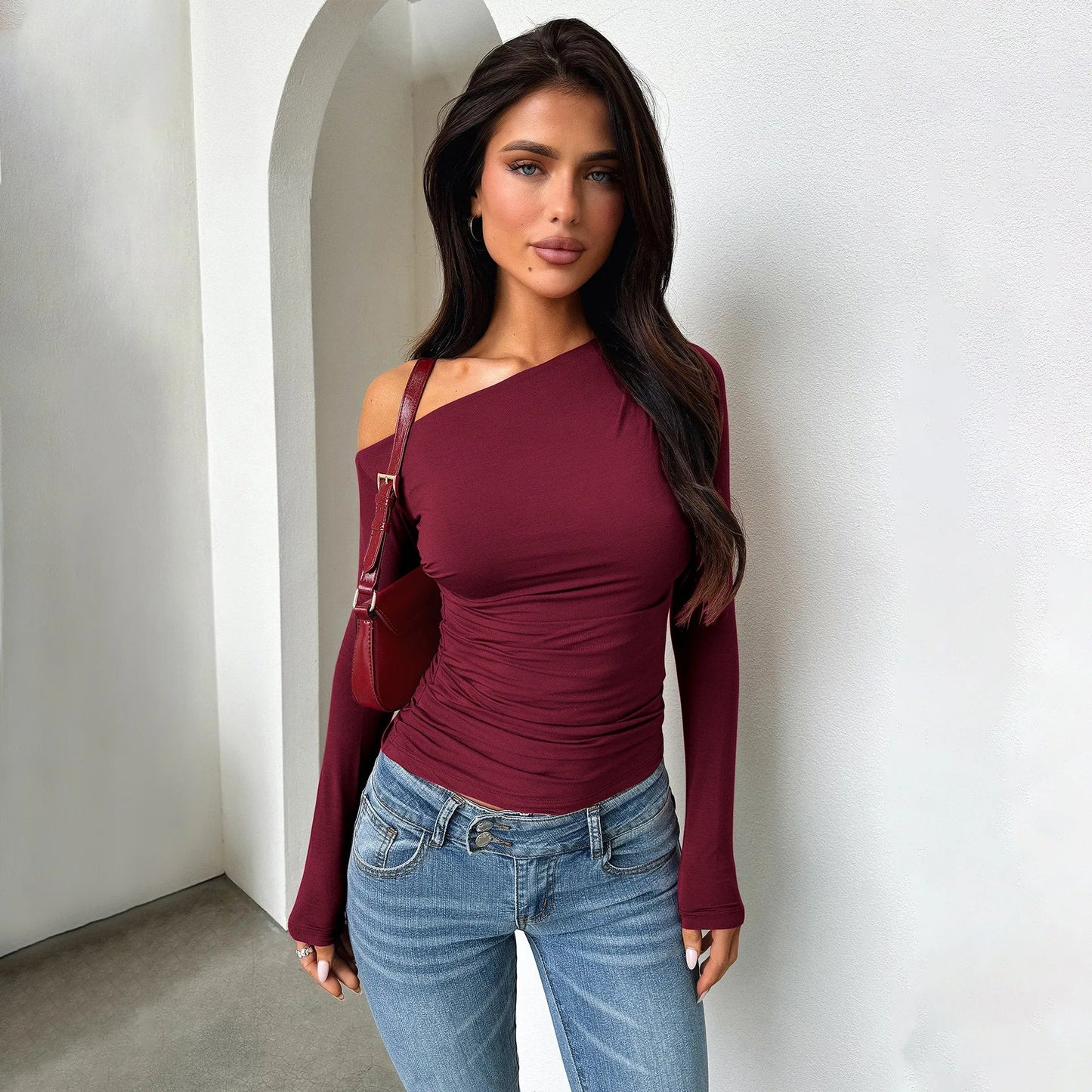 Women's One Shoulder Top - Ramm Clothing Ink