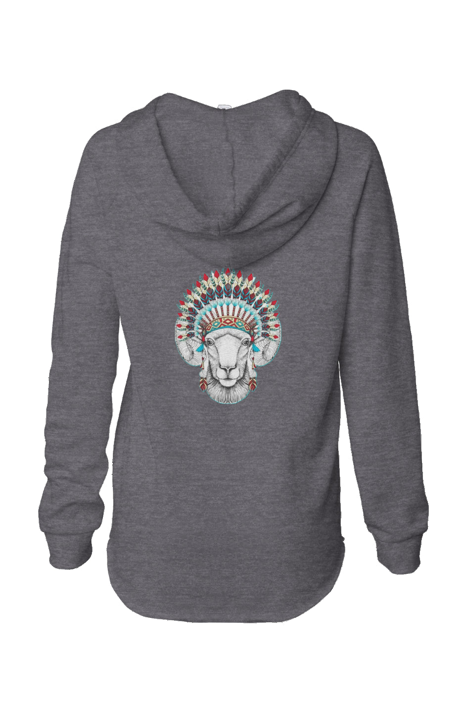 Women’s tribal Ram RCI Light Hoodie - Ramm Clothing Ink