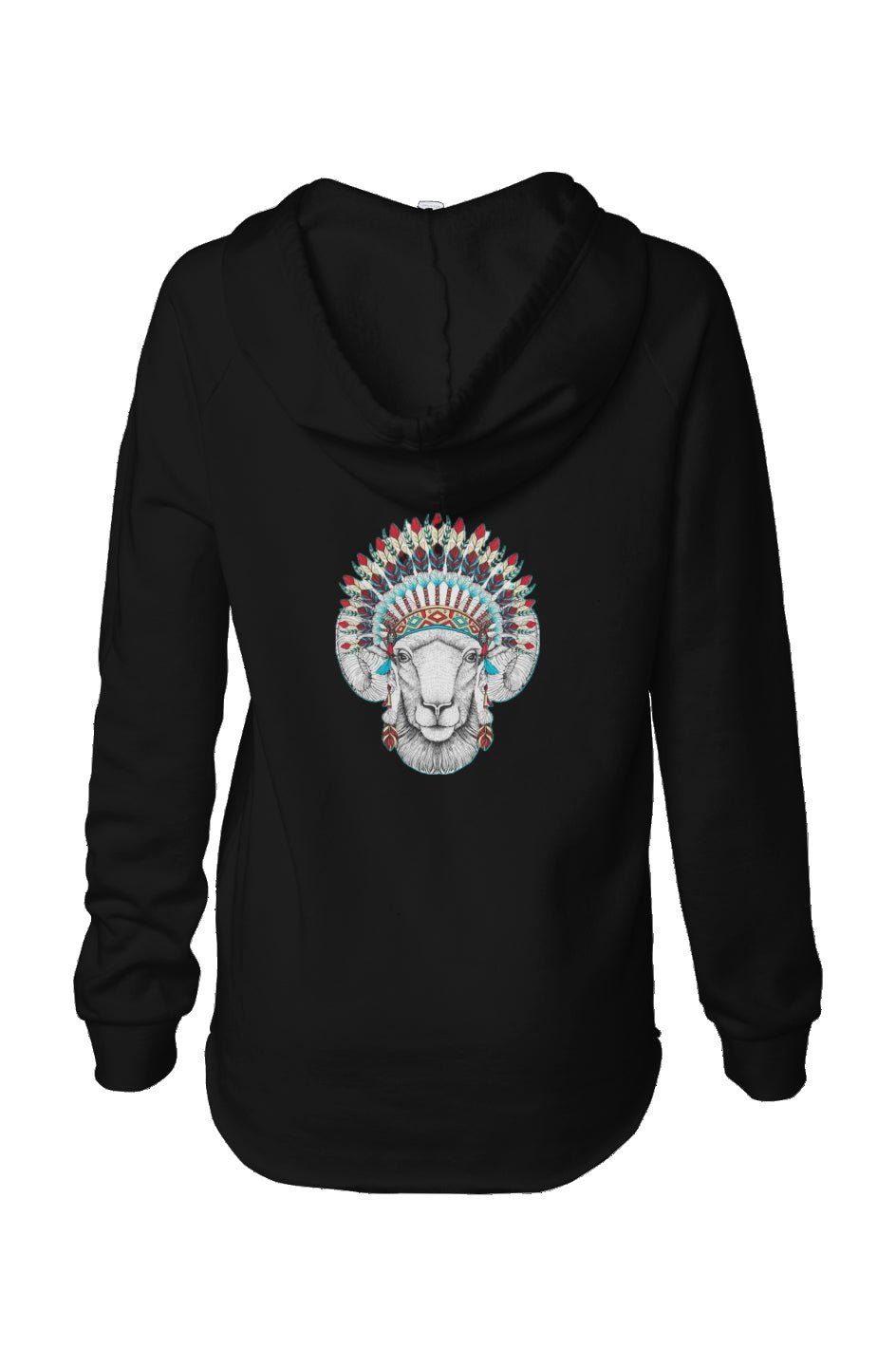 Women’s tribal Ram RCI Light Hoodie - Ramm Clothing Ink