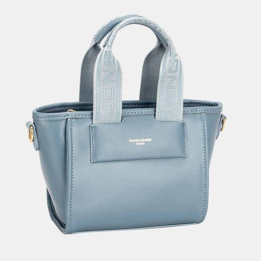 David Jones Small Handbag with Embossed Pattern Handles - Ramm Clothing Ink