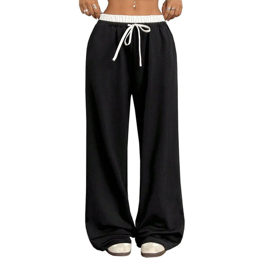 European and American Black and white pants - Ramm Clothing Ink