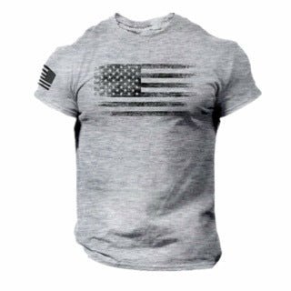 Men's 3D Printed American Flag T-shirt - Ramm Clothing Ink