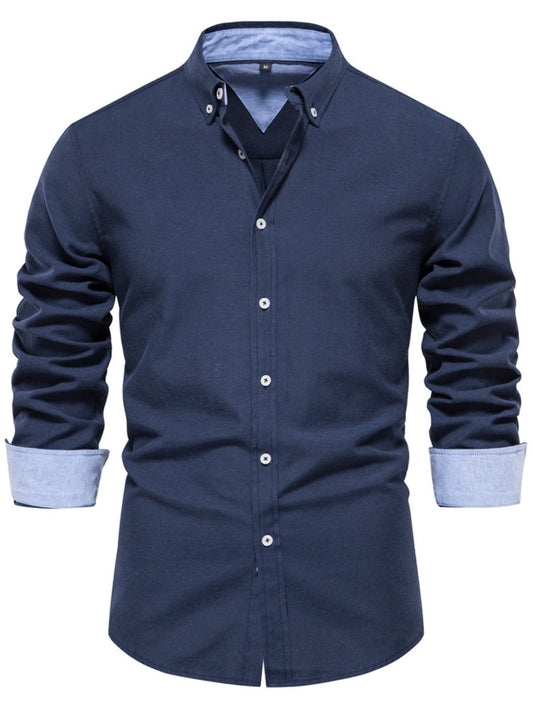 Men's Button Down Collared Neck Shirt - Ramm Clothing Ink