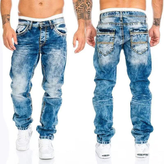 men’s distressed look jeans - Ramm Clothing Ink