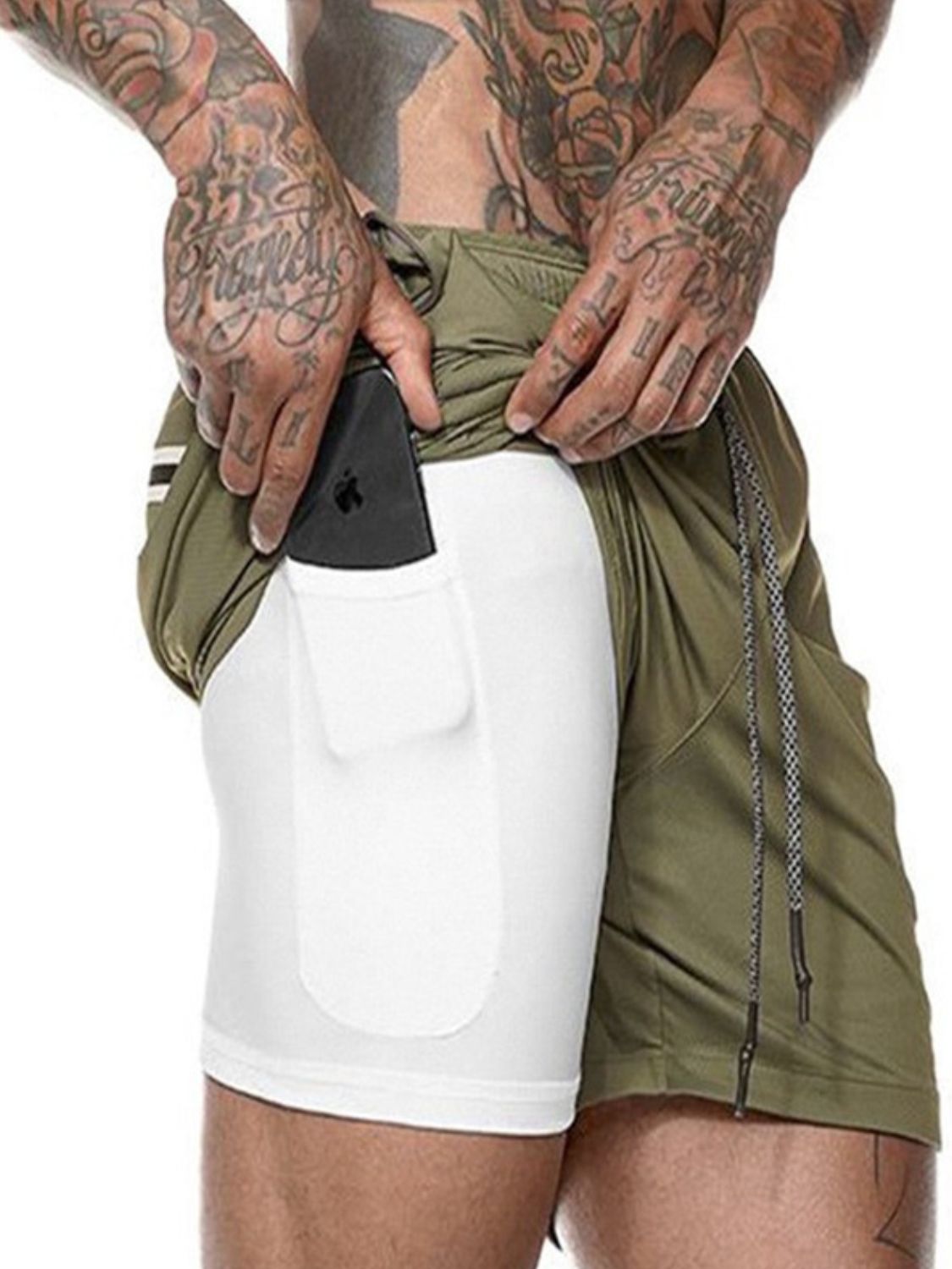 Men's Drawstring Active Shorts - Ramm Clothing Ink
