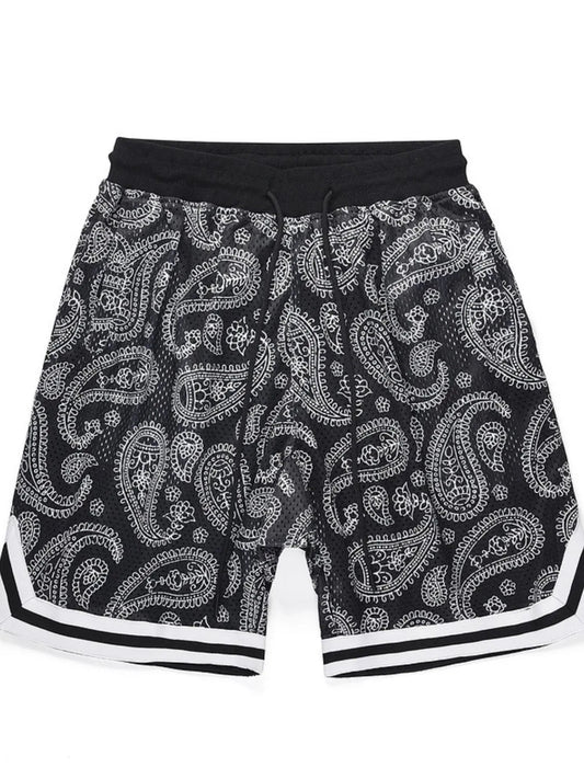 Men's Drawstring Printed Shorts - Ramm Clothing Ink
