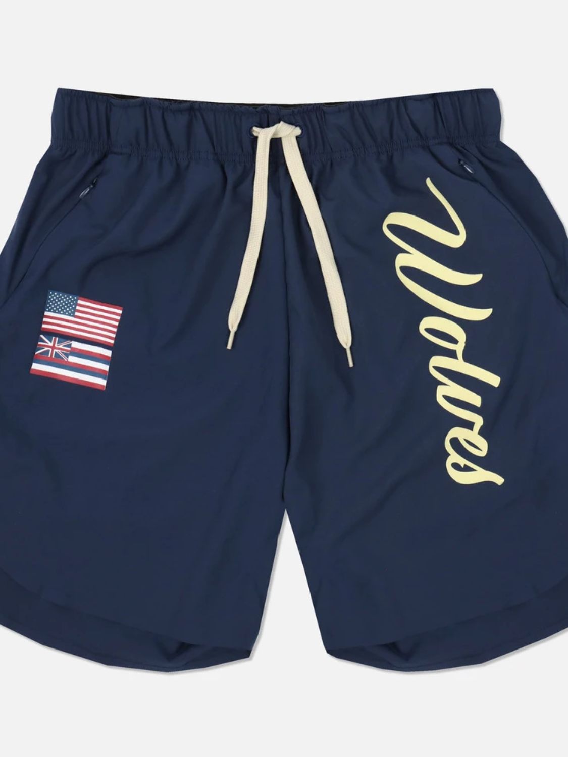 Men's Drawstring US Flag Active Shorts - Ramm Clothing Ink