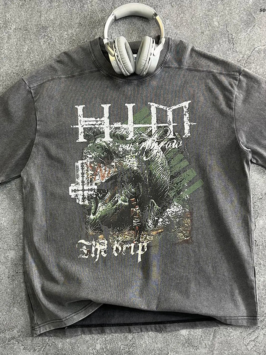Men's Graphic Round Neck Half Sleeve T-Shirt - Ramm Clothing Ink