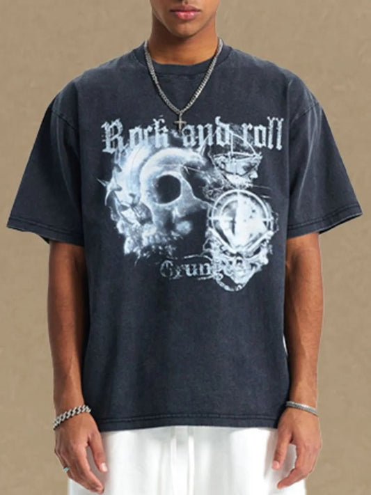 Men's Graphic Round Neck Half Sleeve T-Shirt - Ramm Clothing Ink