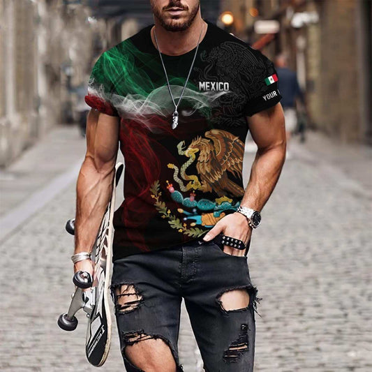 Men's Mexican 3D Printed Short - sleeved T-shirt - Ramm Clothing Ink