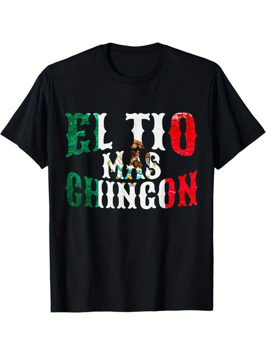 Men's Mexican Flag Pattern EL TIO MAS CHINGON T-Shirt - Ramm Clothing Ink