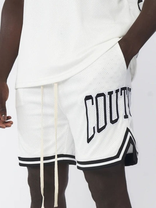 Men's Plus Size Letter Drawstring Shorts - Ramm Clothing Ink