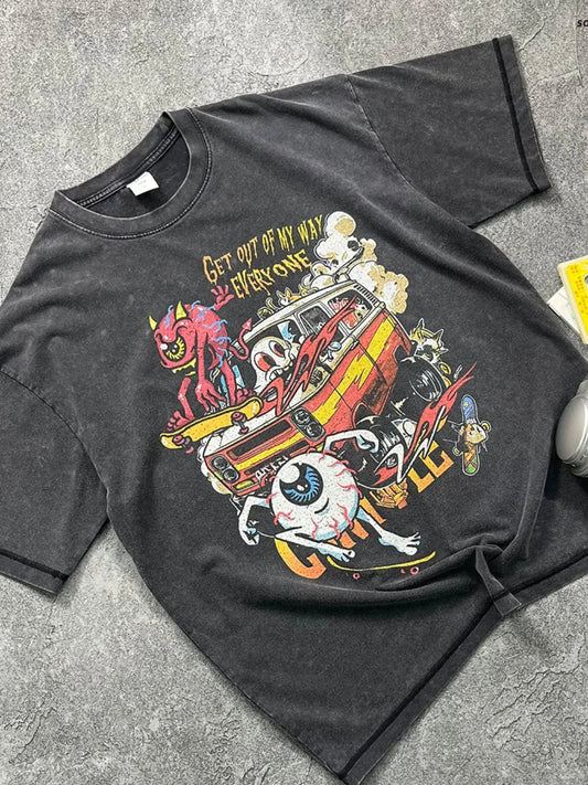 Men's Round Neck Half Sleeve Graphic T-Shirt - Ramm Clothing Ink