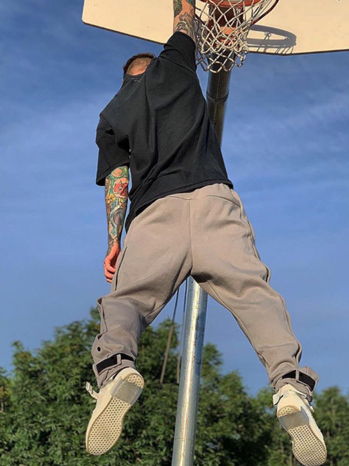 Men's Side Button Pants - Ramm Clothing Ink