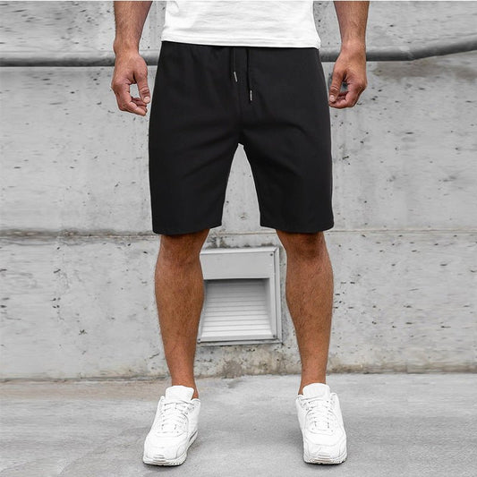 Men's Solid Color Casual Pants Tether Shorts Five - point Pants - Ramm Clothing Ink