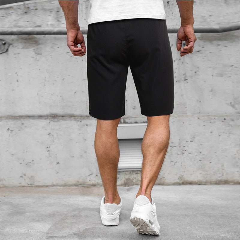 Men's Solid Color Casual Pants Tether Shorts Five - point Pants - Ramm Clothing Ink