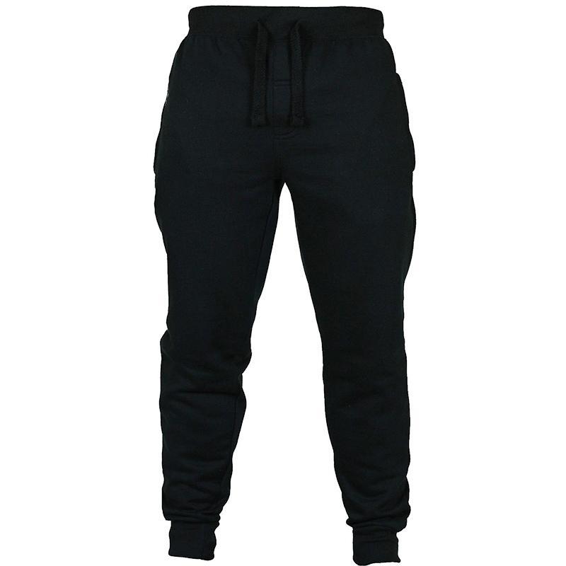 Men's Solid Color Drawstring Fleece Casual Pants - Ramm Clothing Ink