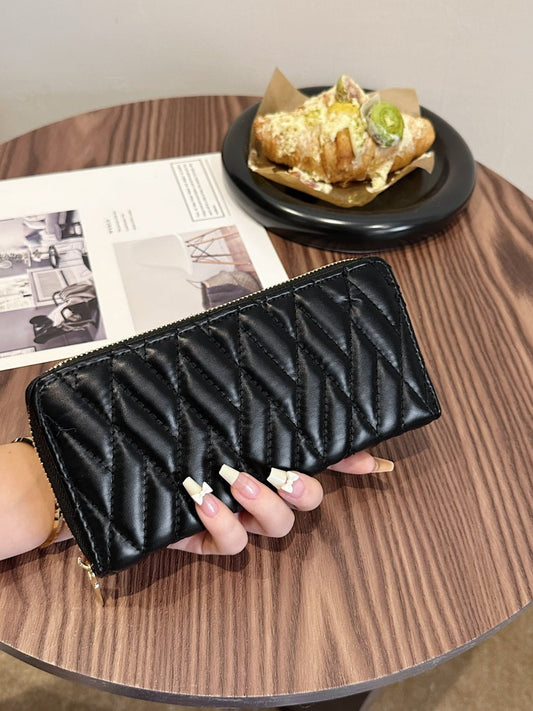 PU Leather Solid Color Wallet - Ramm Clothing Ink