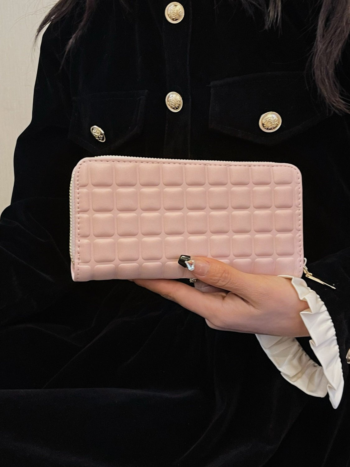 PU Leather Solid Color Wallet - Ramm Clothing Ink