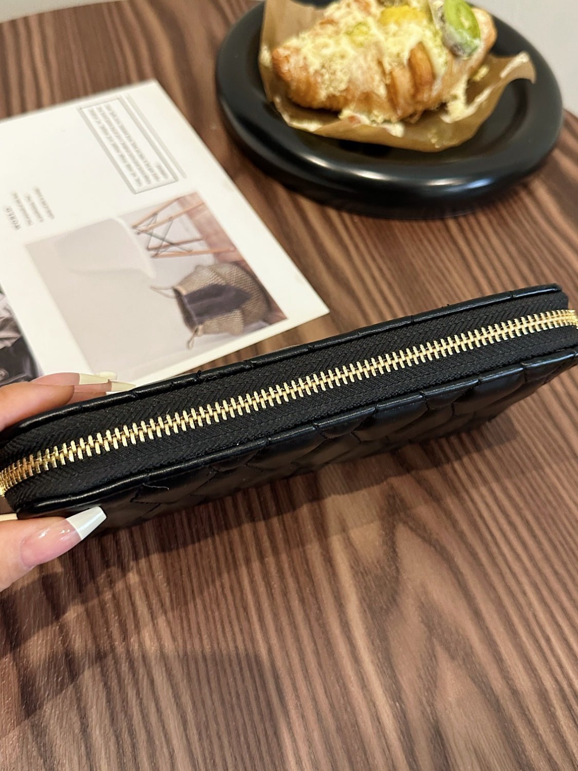 PU Leather Solid Color Wallet - Ramm Clothing Ink