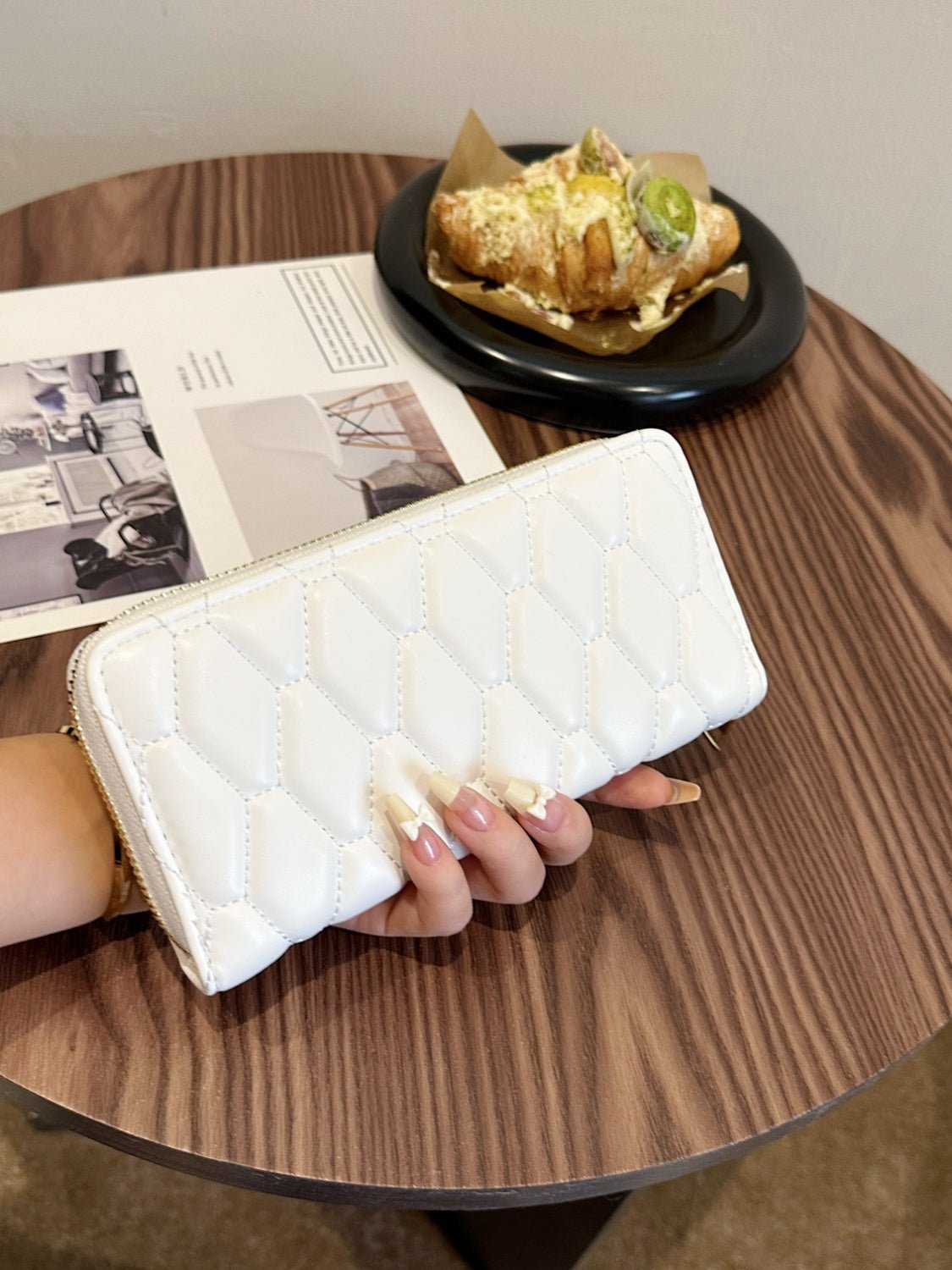 PU Leather Solid Color Wallet - Ramm Clothing Ink