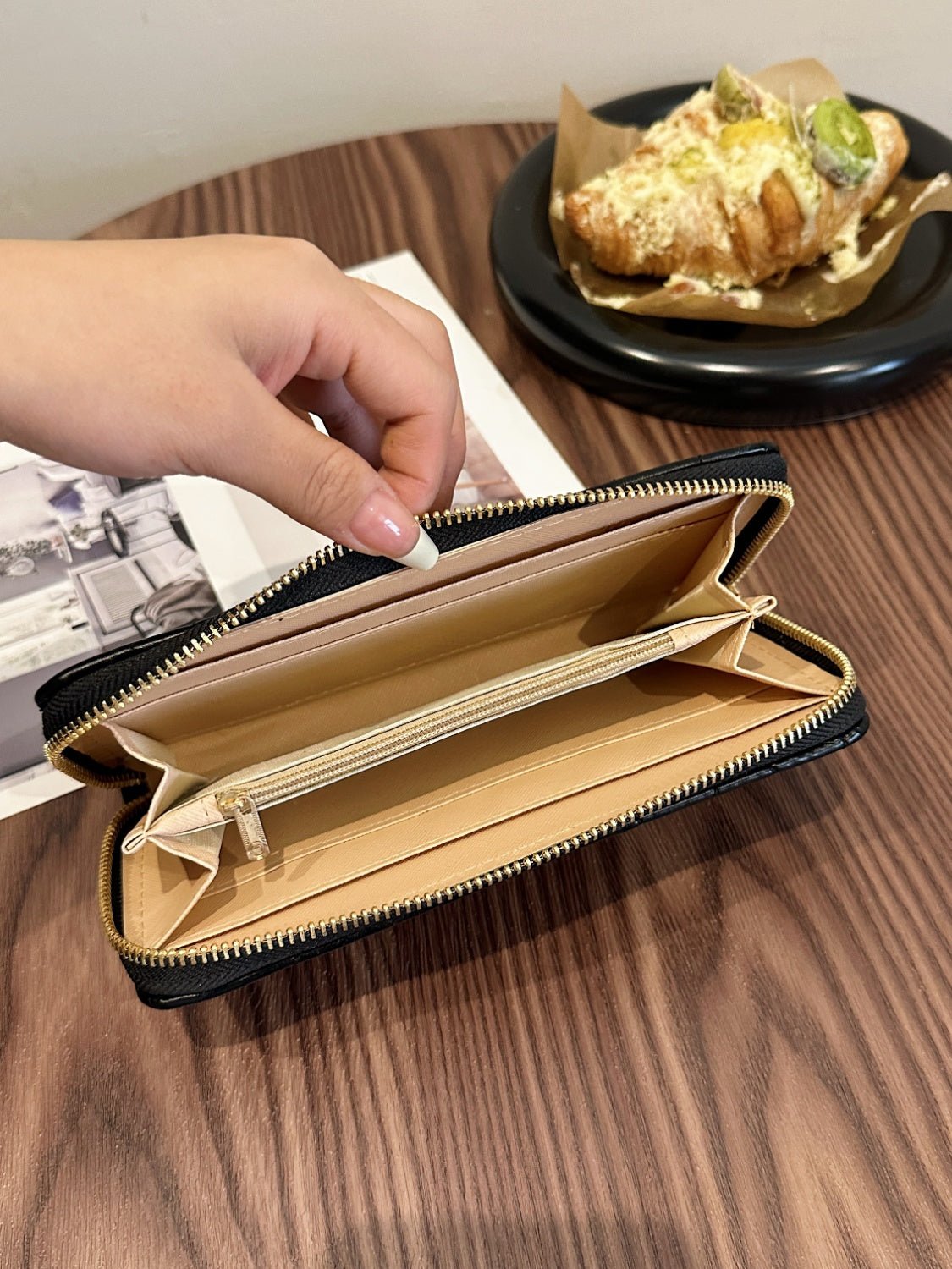 PU Leather Solid Color Wallet - Ramm Clothing Ink