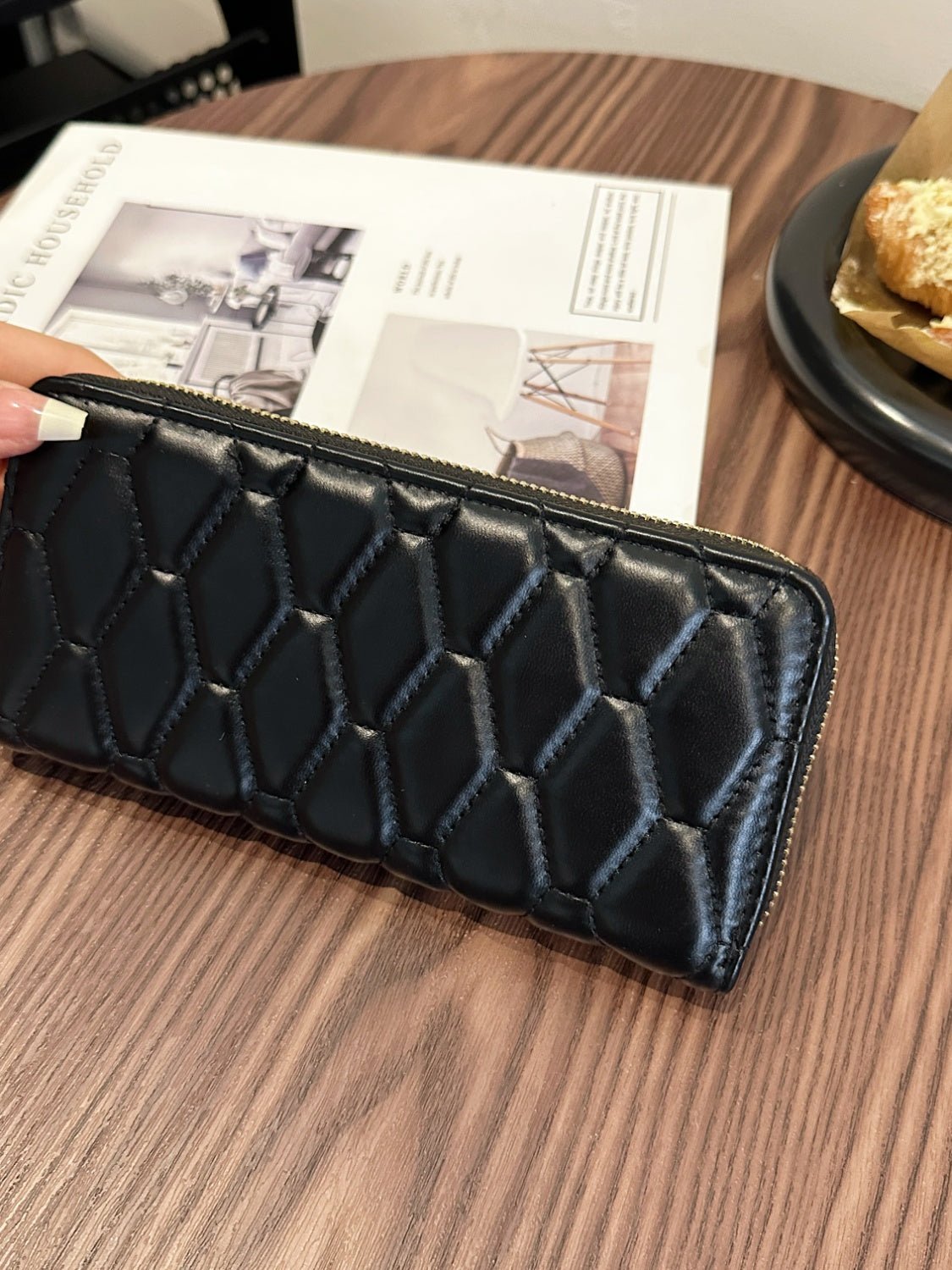 PU Leather Solid Color Wallet - Ramm Clothing Ink