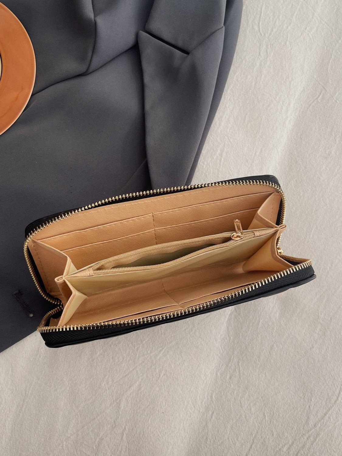 PU Leather Solid Color Wallet - Ramm Clothing Ink
