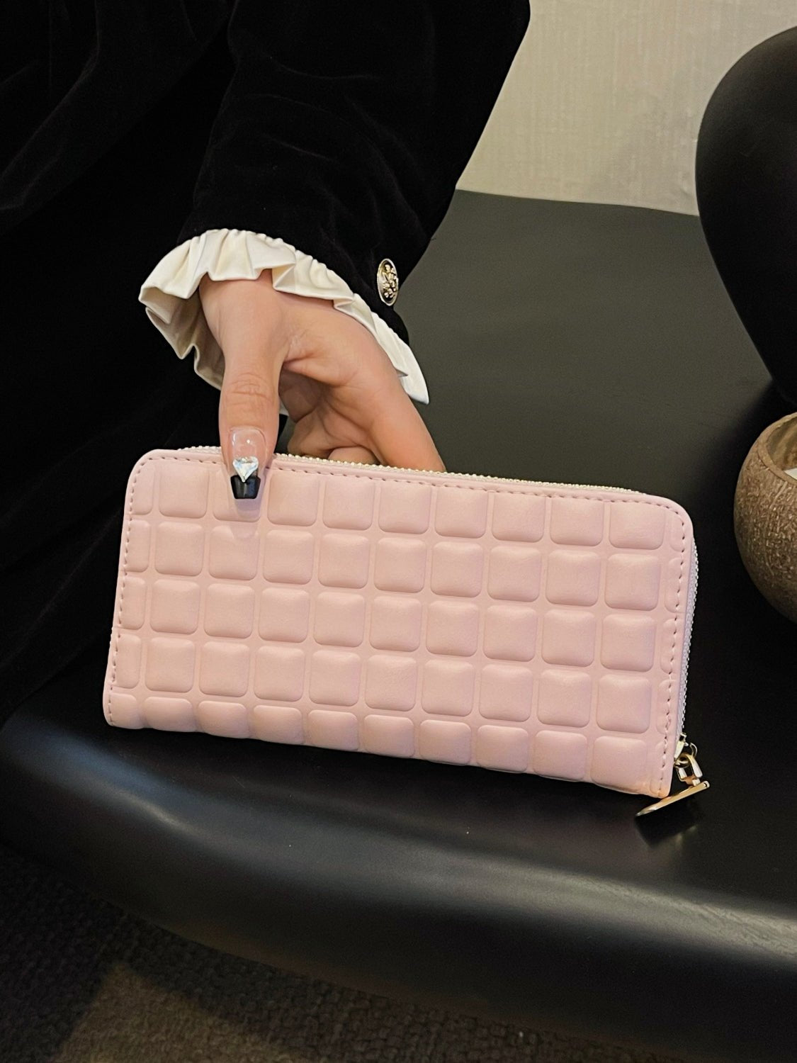 PU Leather Solid Color Wallet - Ramm Clothing Ink