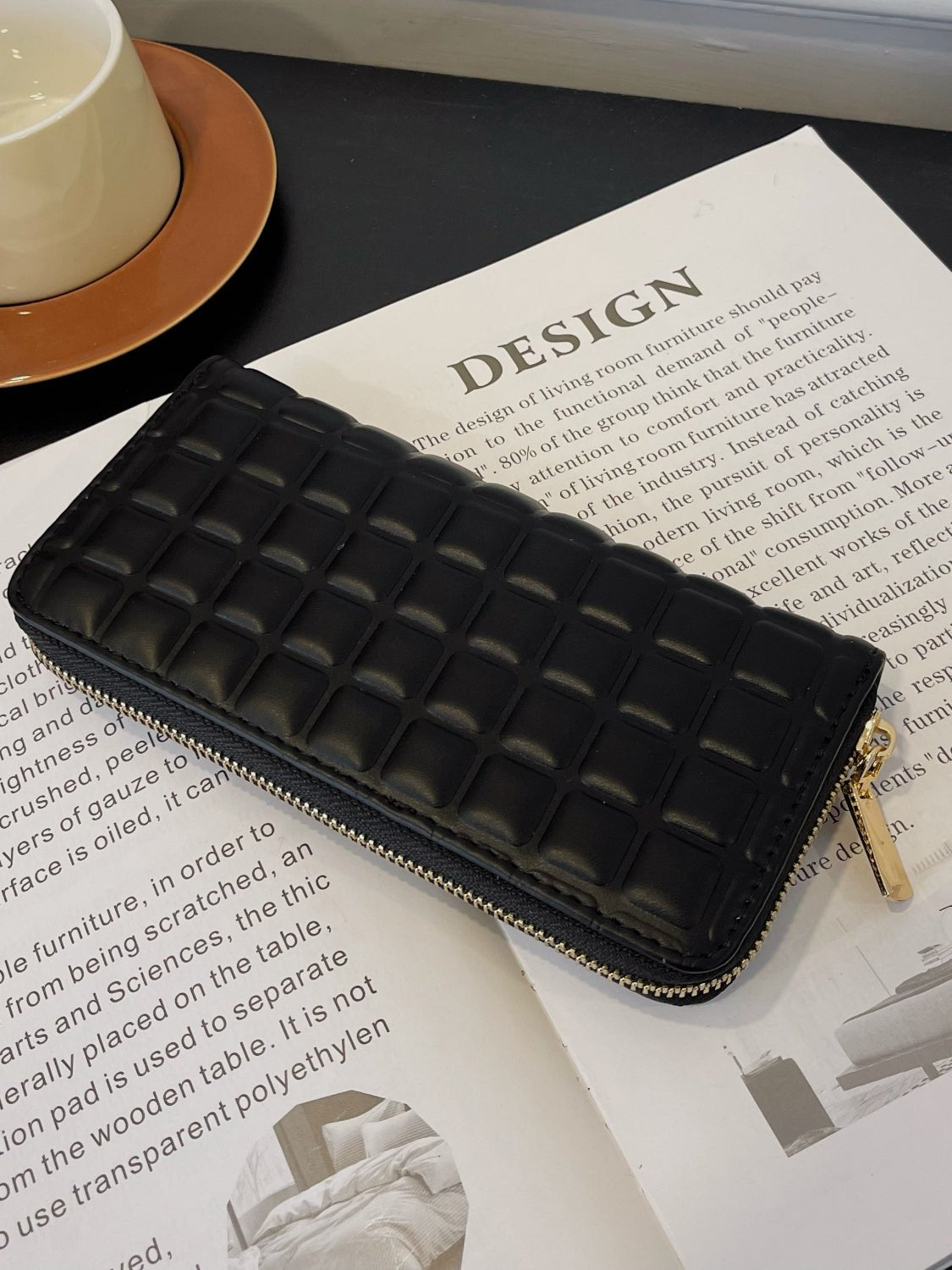 PU Leather Solid Color Wallet - Ramm Clothing Ink