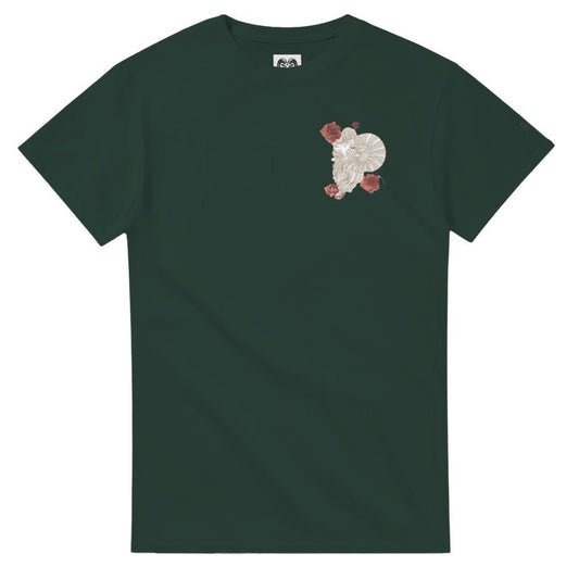 Ramm Original T-Shirt - Ancient Ram with Beautiful Roses Design - Ramm Clothing Ink