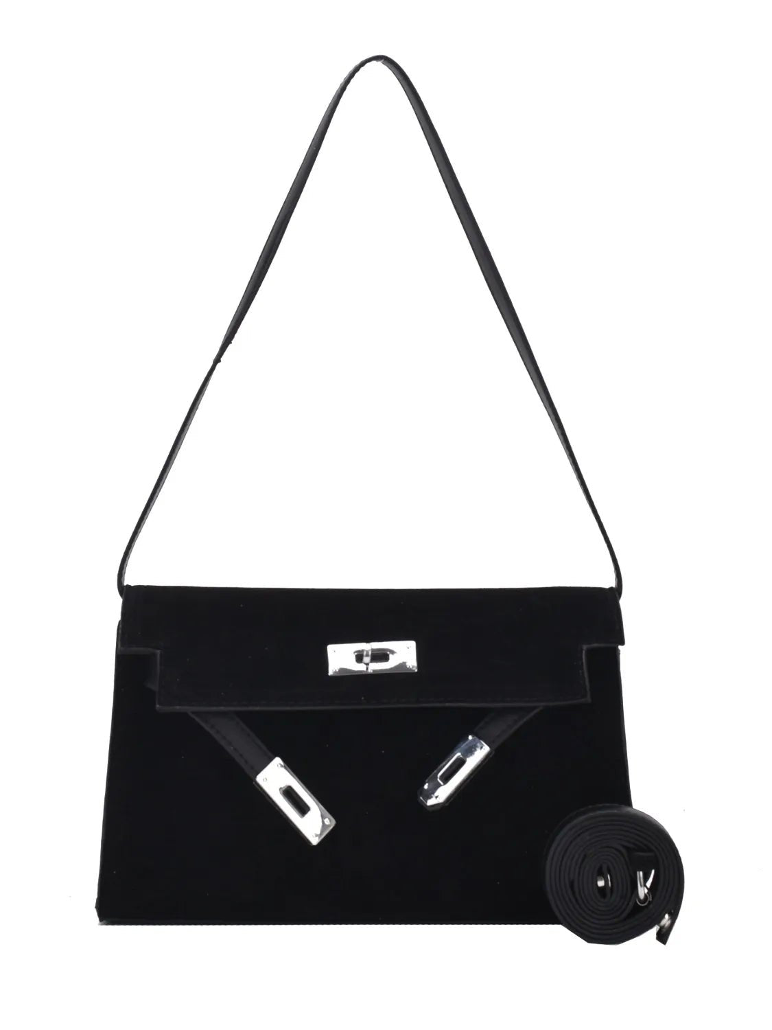 Solid Color Polyester Shoulder Bag - Ramm Clothing Ink