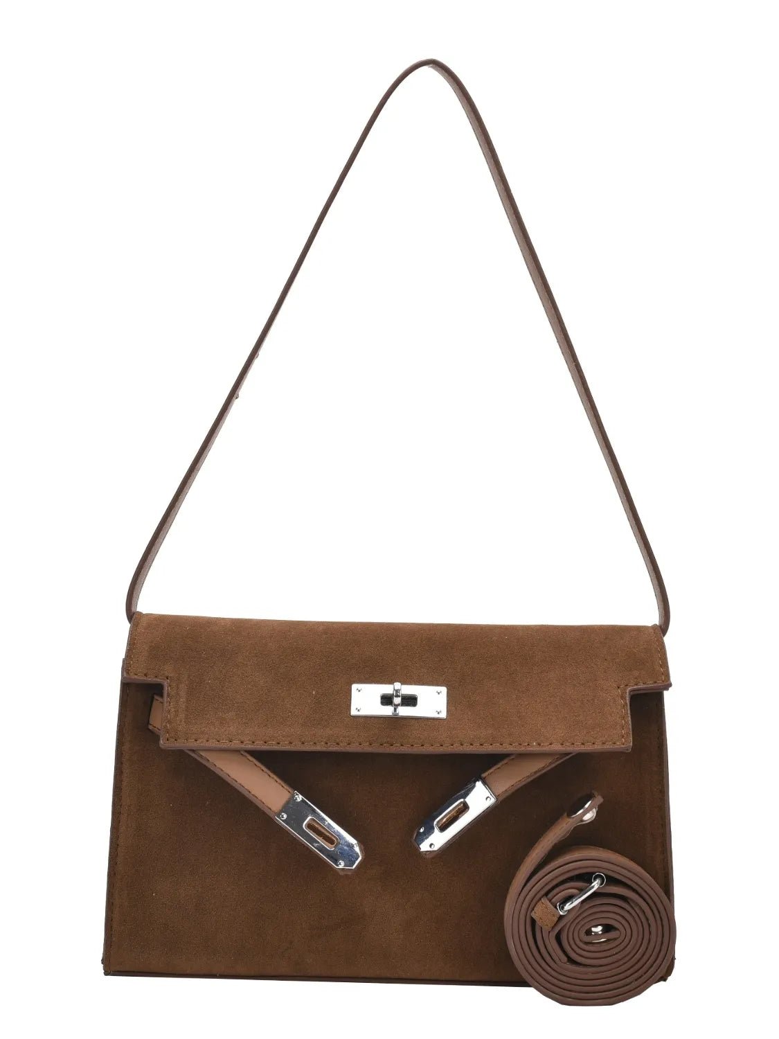 Solid Color Polyester Shoulder Bag - Ramm Clothing Ink