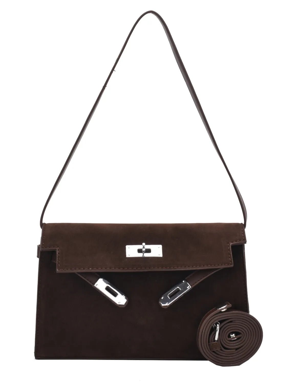 Solid Color Polyester Shoulder Bag - Ramm Clothing Ink