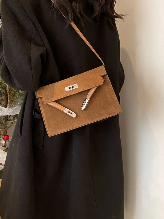 Solid Color Polyester Shoulder Bag - Ramm Clothing Ink