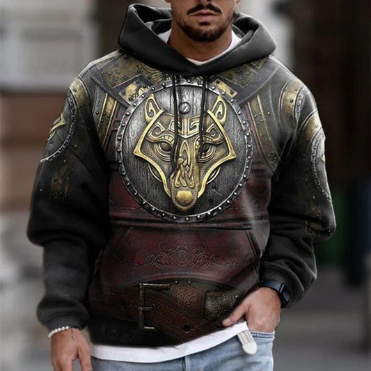 Spring And Autumn Fashion Hooded Sweatshirt American Flag Street Fashion - Ramm Clothing Ink